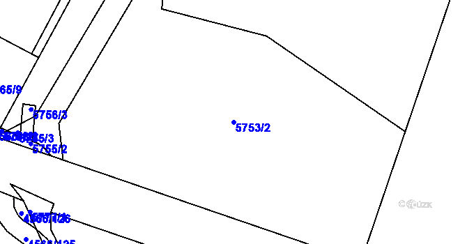 Parcela st. 5753/2 v KÚ Pasohlávky, Katastrální mapa