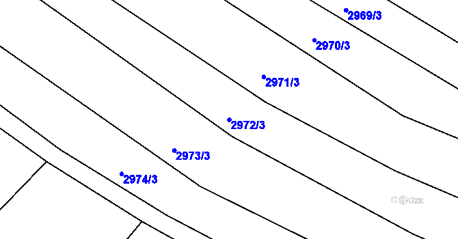 Parcela st. 2972/3 v KÚ Pašovice na Moravě, Katastrální mapa
