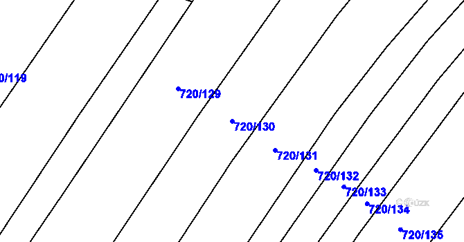 Parcela st. 720/130 v KÚ Stradonice u Pátku, Katastrální mapa