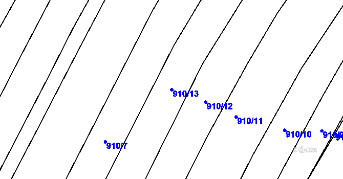 Parcela st. 910/13 v KÚ Stradonice u Pátku, Katastrální mapa