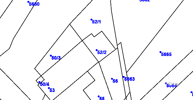 Parcela st. 52/2 v KÚ Pavlov u Dolních Věstonic, Katastrální mapa