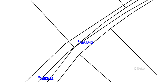 Parcela st. 2463/13 v KÚ Pavlovice u Vlašimi, Katastrální mapa