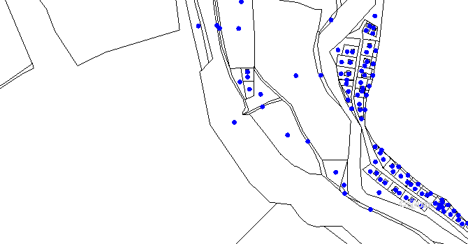 Parcela st. 253/2 v KÚ Pavlovice nad Mží, Katastrální mapa