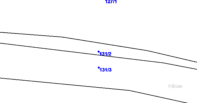 Parcela st. 131/2 v KÚ Pečice, Katastrální mapa