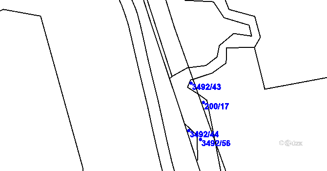 Parcela st. 2396/14 v KÚ Pelhřimov, Katastrální mapa