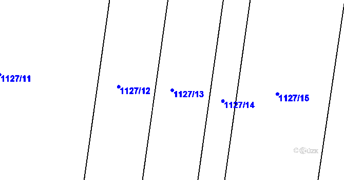 Parcela st. 1127/13 v KÚ Perná, Katastrální mapa