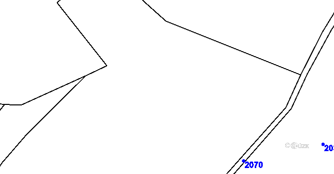 Parcela st. 2071/2 v KÚ Petroupim, Katastrální mapa