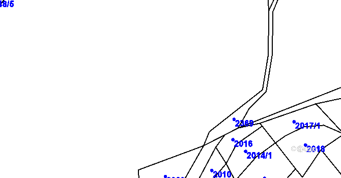 Parcela st. 2071/7 v KÚ Petroupim, Katastrální mapa