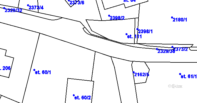 Parcela st. 2329/29 v KÚ Petroupim, Katastrální mapa