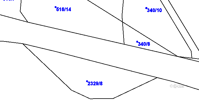 Parcela st. 2329/98 v KÚ Petroupim, Katastrální mapa
