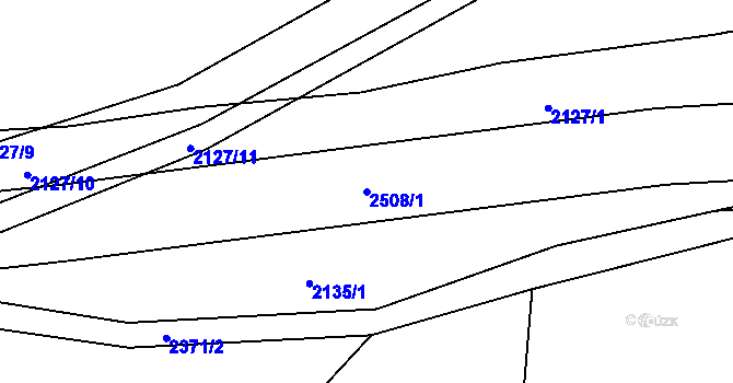 Parcela st. 2508/1 v KÚ Petroupim, Katastrální mapa