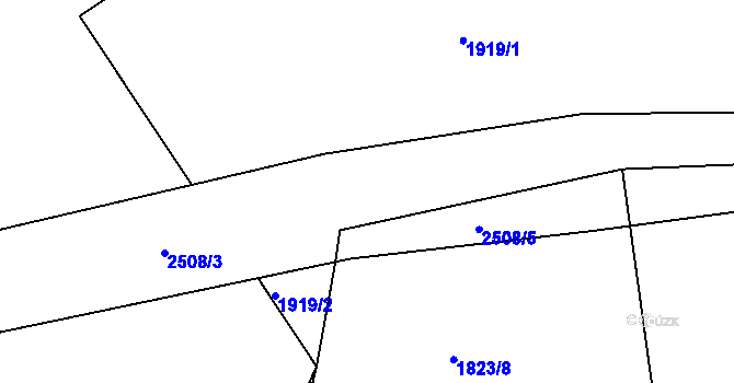 Parcela st. 2508/4 v KÚ Petroupim, Katastrální mapa