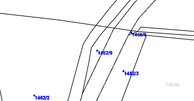 Parcela st. 1462/9 v KÚ Petrovice u Chabařovic, Katastrální mapa