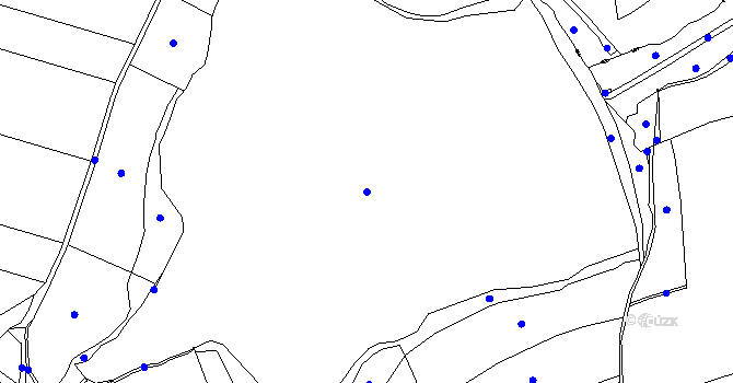 Parcela st. 127/1 v KÚ Senetín, Katastrální mapa