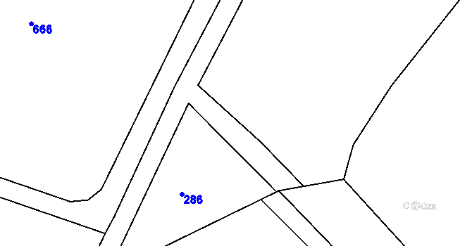 Parcela st. 440/22 v KÚ Újezdec, Katastrální mapa