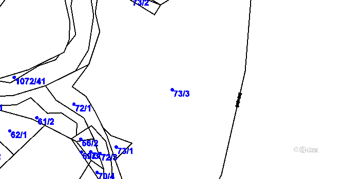 Parcela st. 73/3 v KÚ Dolní Marklovice, Katastrální mapa