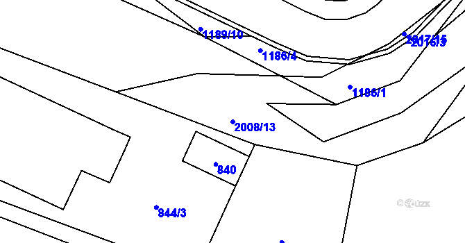 Parcela st. 2008/13 v KÚ Petrovice u Karviné, Katastrální mapa