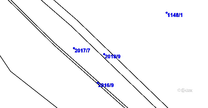 Parcela st. 2018/9 v KÚ Petrovice u Karviné, Katastrální mapa