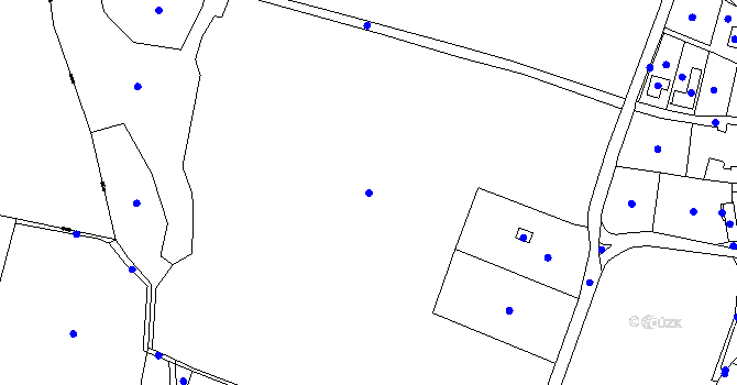 Parcela st. 87/3 v KÚ Radimovice u Velkých Popovic, Katastrální mapa