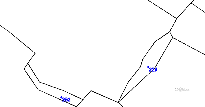 Parcela st. 231 v KÚ Mozolov, Katastrální mapa