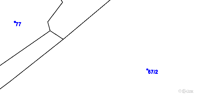 Parcela st. 67/1 v KÚ Mozolov, Katastrální mapa