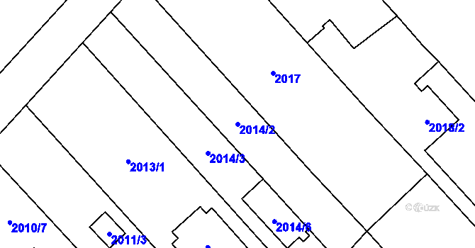 Parcela st. 2014/2 v KÚ Petřkovice u Ostravy, Katastrální mapa