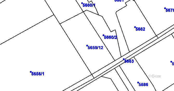 Parcela st. 5659/12 v KÚ Petřvald u Karviné, Katastrální mapa