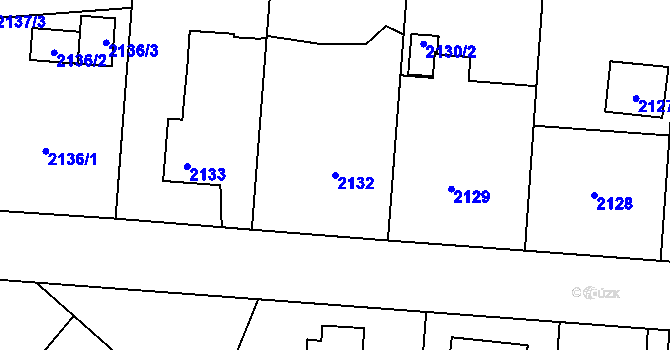 Parcela st. 2132 v KÚ Petřvald u Karviné, Katastrální mapa