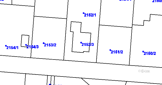 Parcela st. 2152/3 v KÚ Petřvald u Karviné, Katastrální mapa