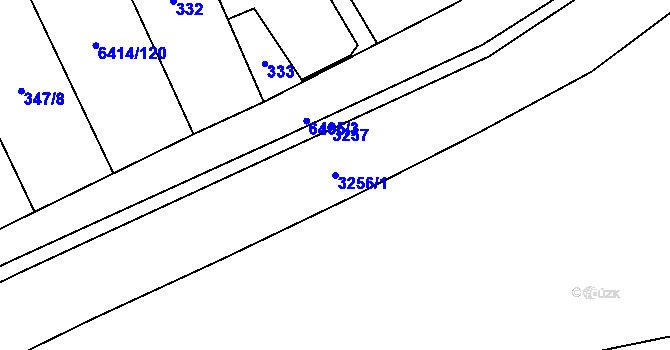 Parcela st. 3256/1 v KÚ Petřvald u Karviné, Katastrální mapa