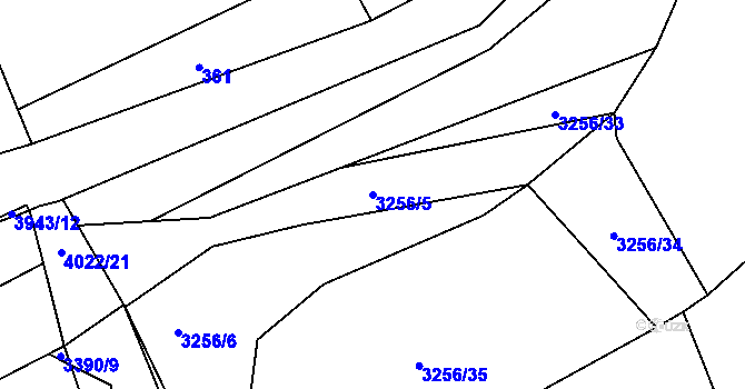 Parcela st. 3256/5 v KÚ Petřvald u Karviné, Katastrální mapa