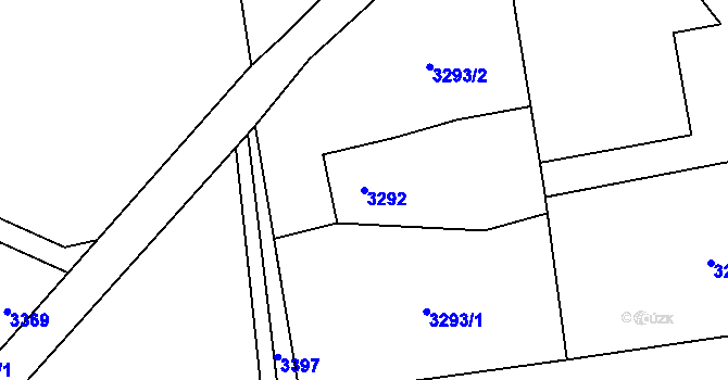 Parcela st. 3292 v KÚ Petřvald u Karviné, Katastrální mapa