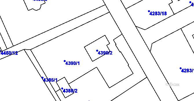 Parcela st. 4390/2 v KÚ Petřvald u Karviné, Katastrální mapa
