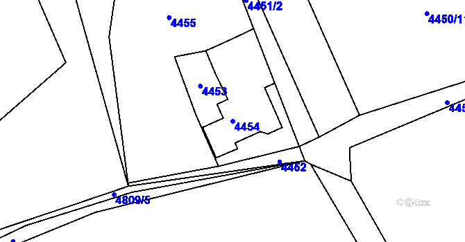 Parcela st. 4454 v KÚ Petřvald u Karviné, Katastrální mapa