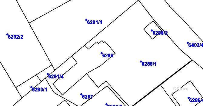 Parcela st. 6289 v KÚ Petřvald u Karviné, Katastrální mapa