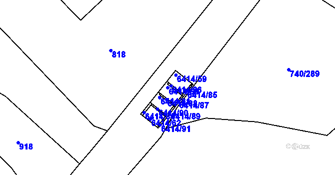 Parcela st. 6414/60 v KÚ Petřvald u Karviné, Katastrální mapa