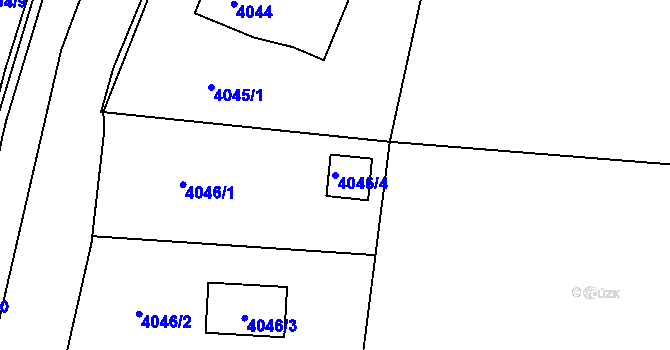 Parcela st. 4046/4 v KÚ Petřvald u Karviné, Katastrální mapa