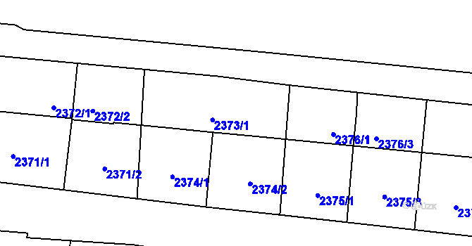 Parcela st. 2373/2 v KÚ Petřvald u Karviné, Katastrální mapa