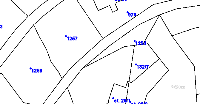 Parcela st. 132/4 v KÚ Pilníkov III, Katastrální mapa