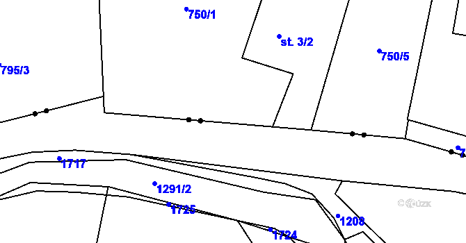Parcela st. 846/2 v KÚ Pilníkov III, Katastrální mapa