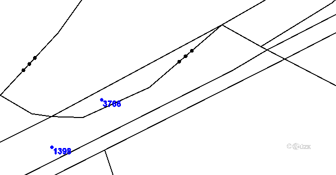 Parcela st. 723/4 v KÚ Pilníkov III, Katastrální mapa