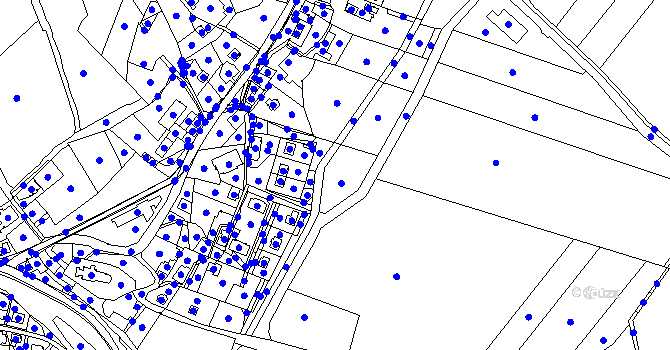 Parcela st. 846/1 v KÚ Písečná u Jeseníka, Katastrální mapa