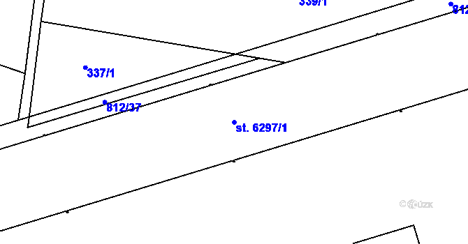 Parcela st. 6297/1 v KÚ Písek, Katastrální mapa