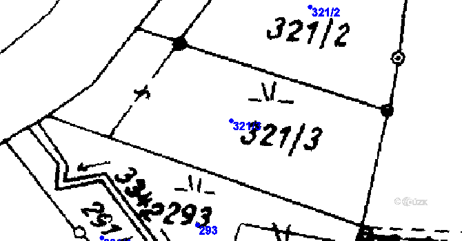 Parcela st. 321/3 v KÚ Písek u Jablunkova, Katastrální mapa