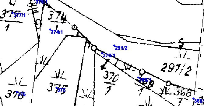 Parcela st. 370/1 v KÚ Písek u Jablunkova, Katastrální mapa