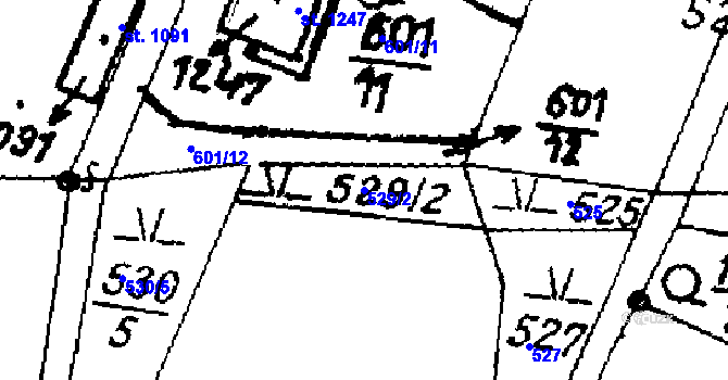 Parcela st. 529/2 v KÚ Písek u Jablunkova, Katastrální mapa