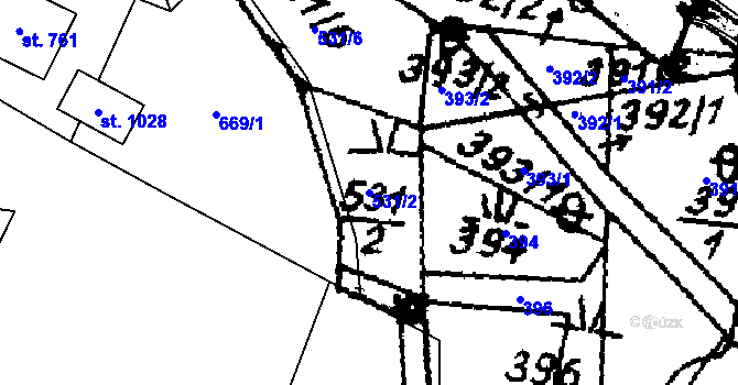 Parcela st. 531/2 v KÚ Písek u Jablunkova, Katastrální mapa