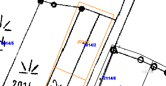 Parcela st. 2014/2 v KÚ Písek u Jablunkova, Katastrální mapa