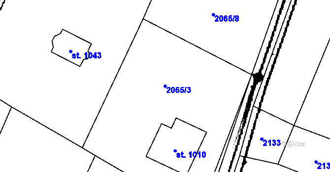 Parcela st. 2065/3 v KÚ Písek u Jablunkova, Katastrální mapa