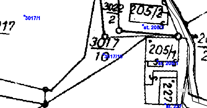 Parcela st. 3017/10 v KÚ Písek u Jablunkova, Katastrální mapa